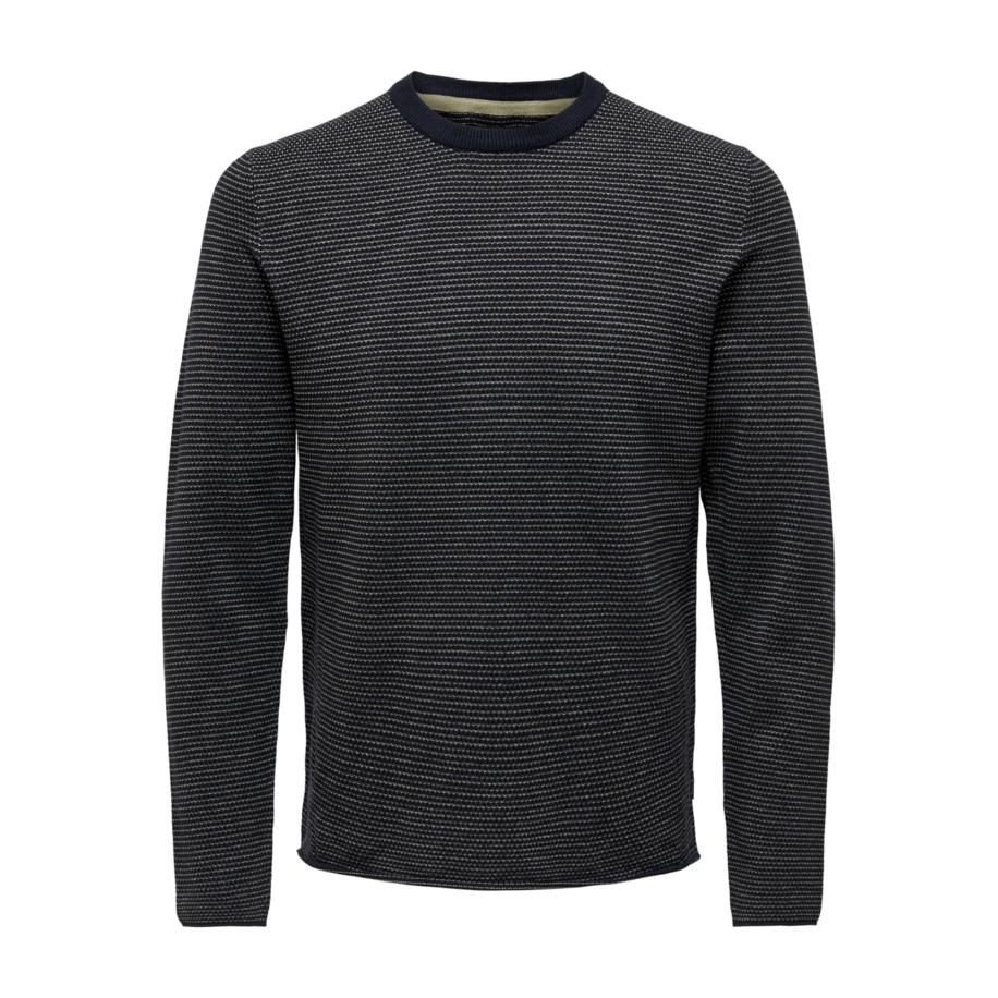 Only & Sons Only & Sons Trui ONSNiguel sand / donkerblauw -