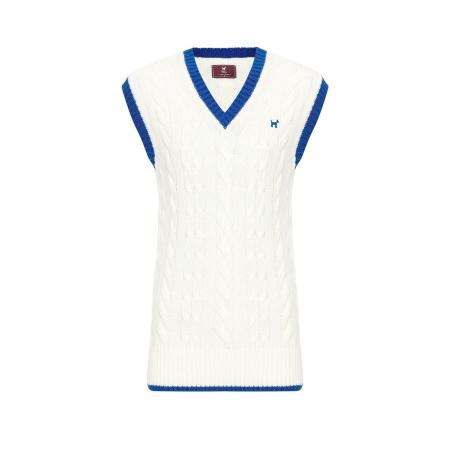 Williot Williot Trui royal blue/koningsblauw / offwhite