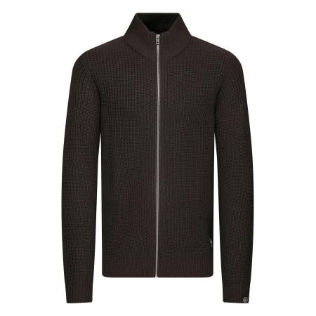 !Solid Gebreid vest Arno zwart