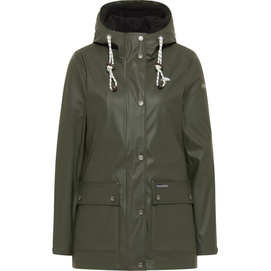 Schmuddelwedda Schmuddelwedda Fleece jas donkergroen / zwart -