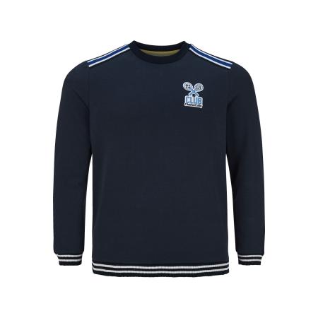 Charles Colby Sweatshirt ronde halsdonkerblauw, Effen