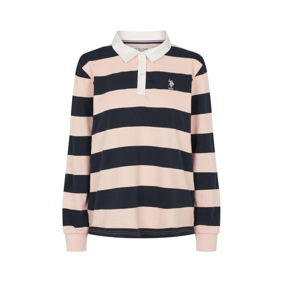 U.S. Polo Assn. U.S. POLO ASSN. Sweatshirt Kamille poederroze / zwart / wit -