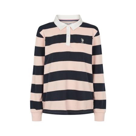 U.S. Polo Assn. U.S. POLO ASSN. Sweatshirt Kamille poederroze / zwart / wit