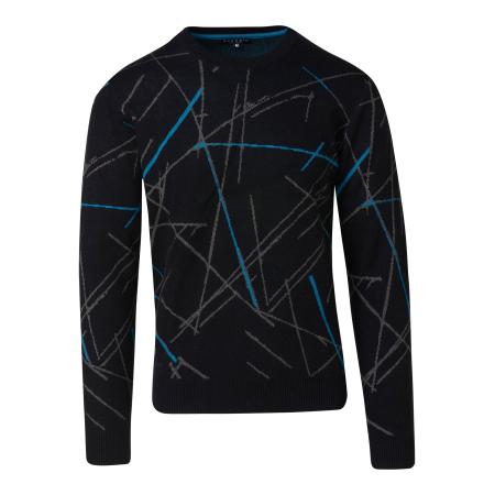 KOROSHI Trui blauw / grijs / zwart