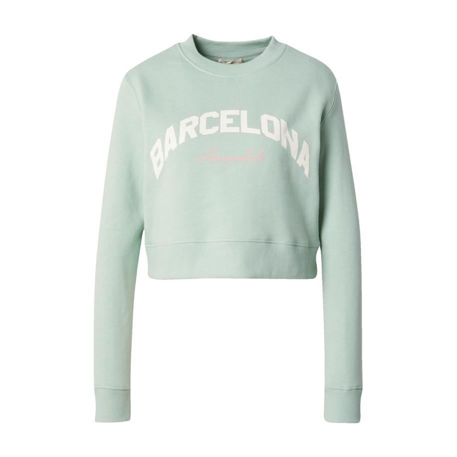 Aeropostale AÉROPOSTALE Sweatshirt mintgroen / rosa / wit -
