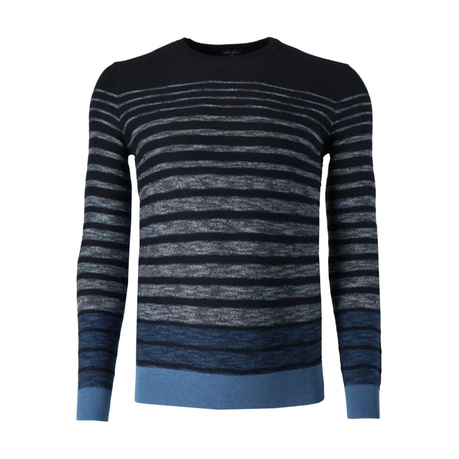 Marvelis Casual Trui blauw, Horizontale strepen Blauw
