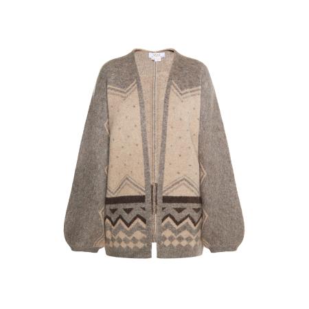 Usha usha FESTIVAL Gebreid vest beige / gemengde kleuren