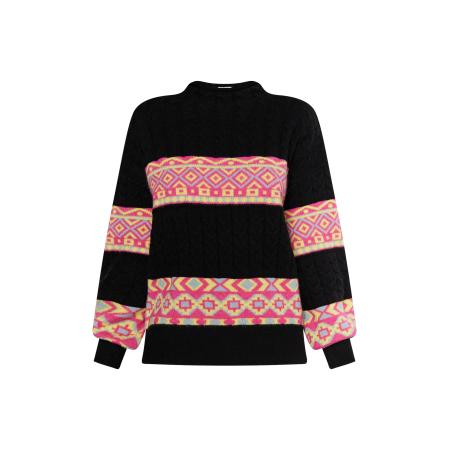 IZIA IZIA Trui geel / rood / zwart