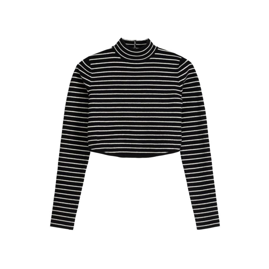 Bershka Bershka Trui zwart / wit -