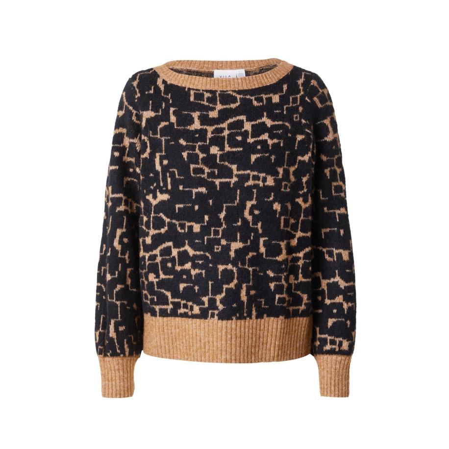 Vila VILA Trui VIALVA mokka / zwart -