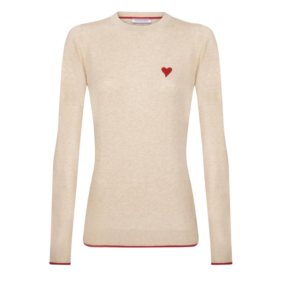 Felix Hardy Felix Hardy Trui beige / rood -