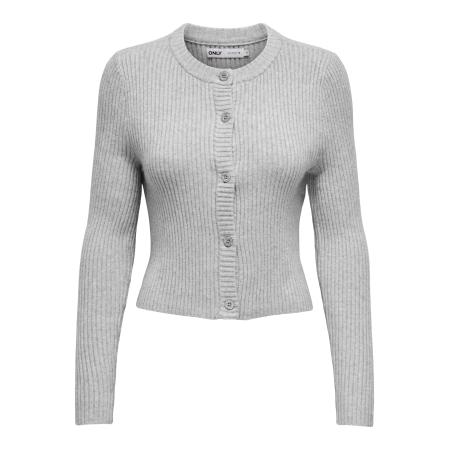 Only ONLY Gebreid vest ONLKatia lichtgrijs