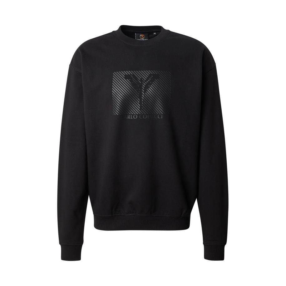 carlo colucci Carlo Colucci Sweatshirt antraciet / zwart -