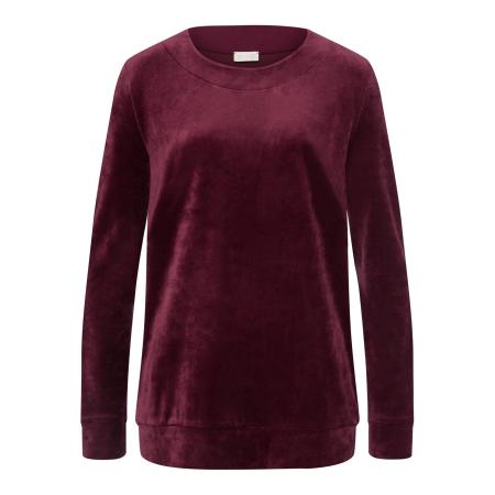 Hanro Hanro Sweatshirt Favourites wijnrood