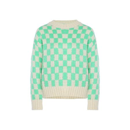 Sookie Sookie Trui mintgroen / wit