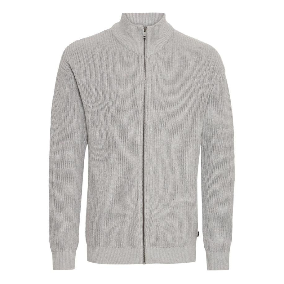 !Solid Gebreid vest grijs gemêleerd Grijs