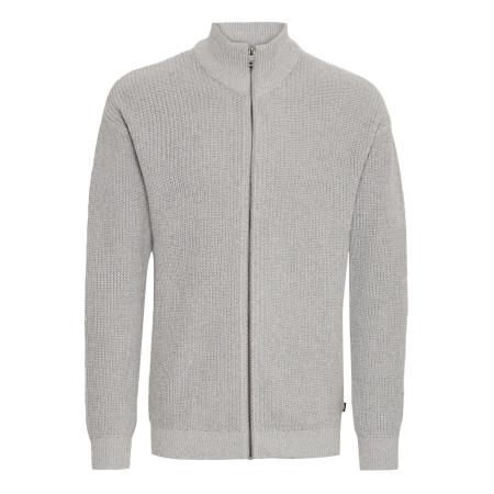 !Solid Gebreid vest grijs gemêleerd