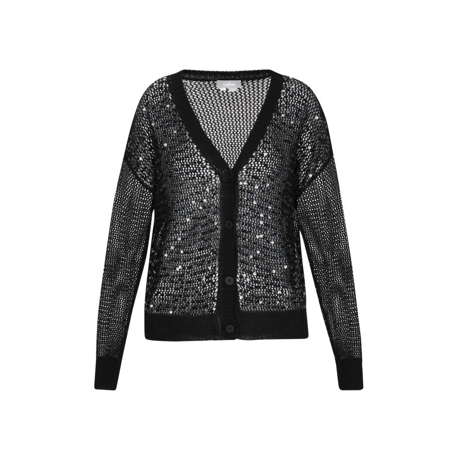 Usha Usha Gebreid vest zwart -