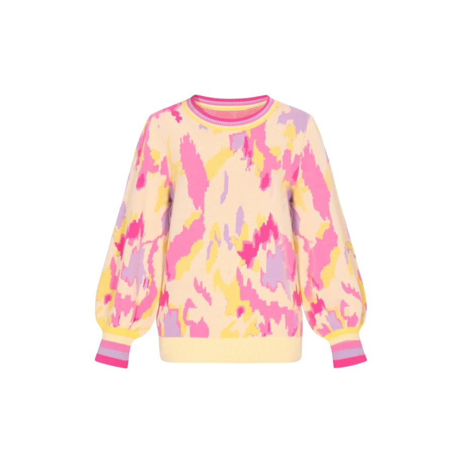 ebeeza ebeeza Trui Fashion Look beige / geel / lavendel / pink -