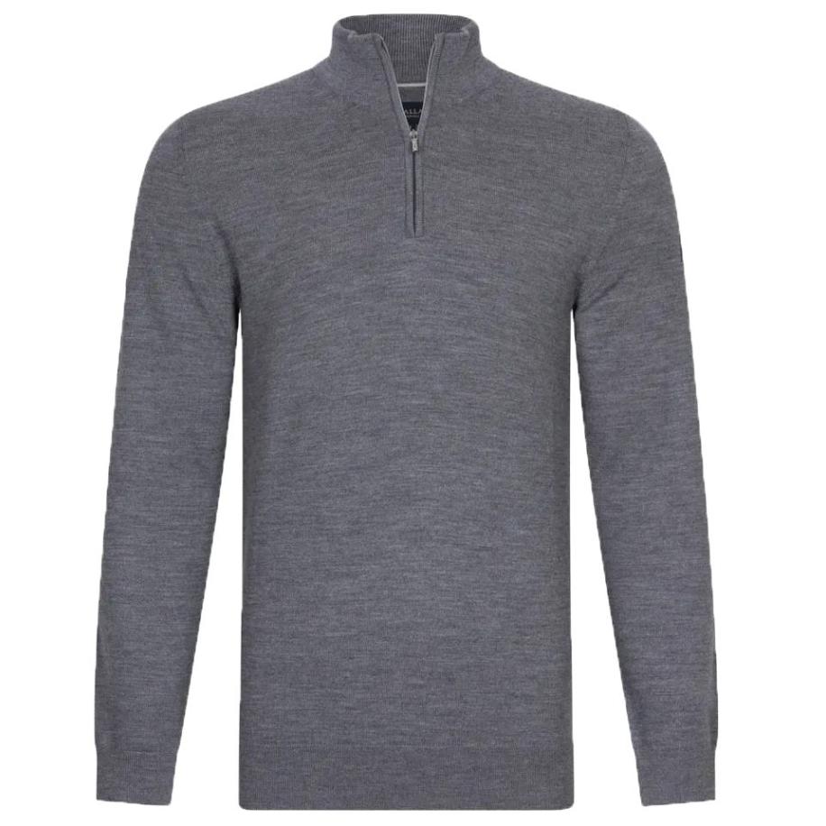 Cavallaro Merino Half-Zip Grijs Grijs