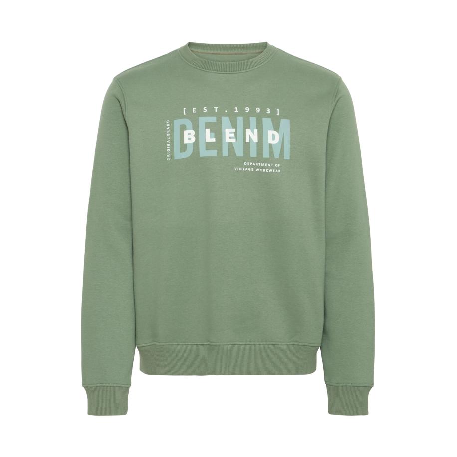 Blend BLEND Sweatshirt BHIB turquoise / groen / wit -