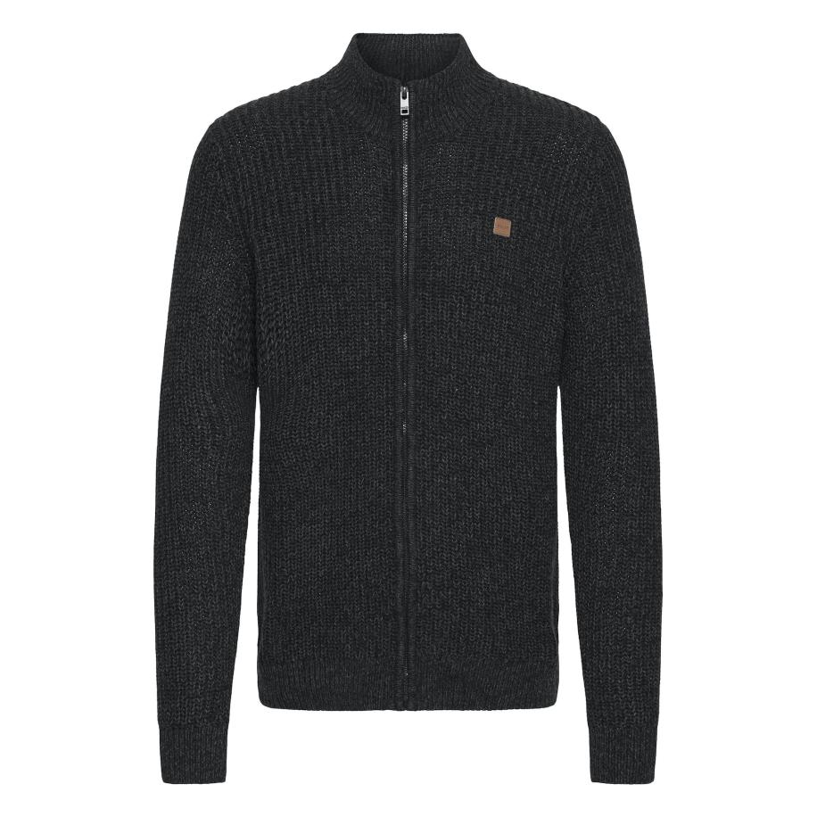 !Solid Gebreid vest Ricard antraciet Grijs