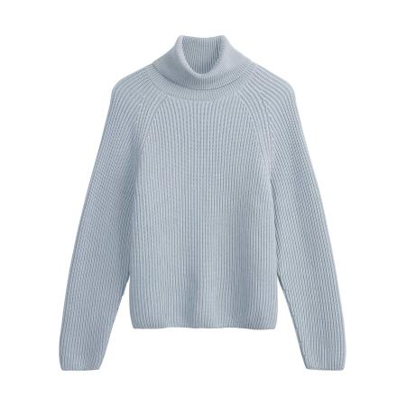 MELA MELA Trui Chirha lichtblauw
