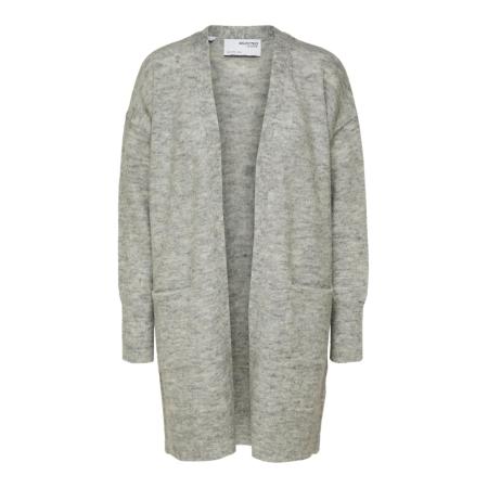 Selected SELECTED Gebreid vest Lulu grijs gemêleerd
