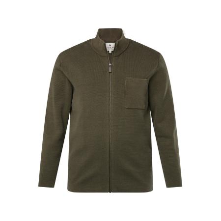 JP1880 JP1880 Gebreid vest donkergroen