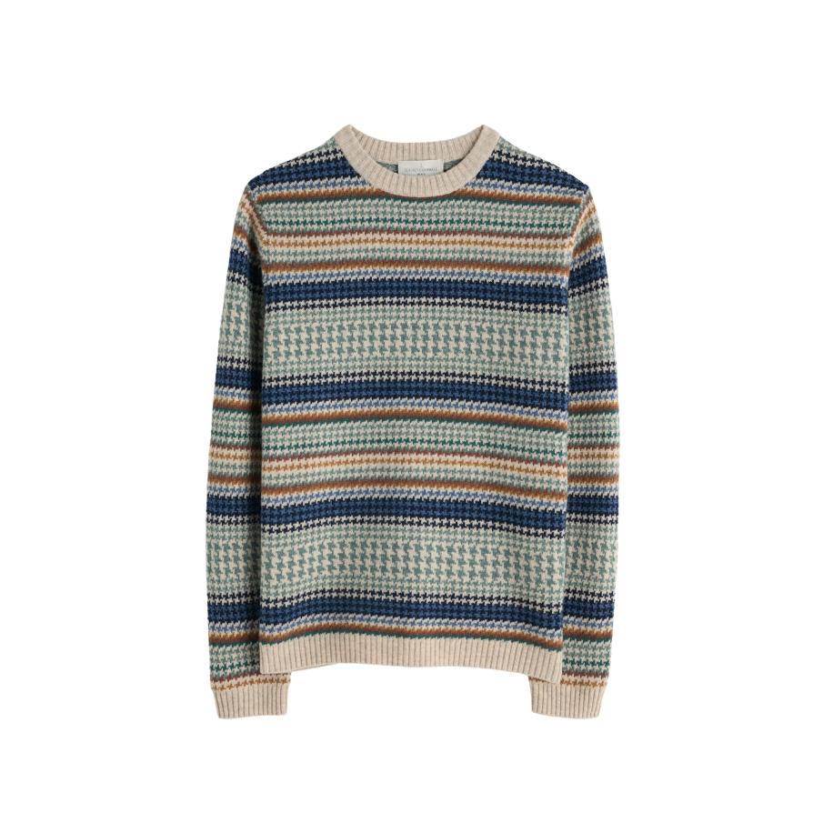 Seasalt Cornwall Seasalt Cornwall Trui Stennack blauw / roestbruin / greige / olijfgroen -