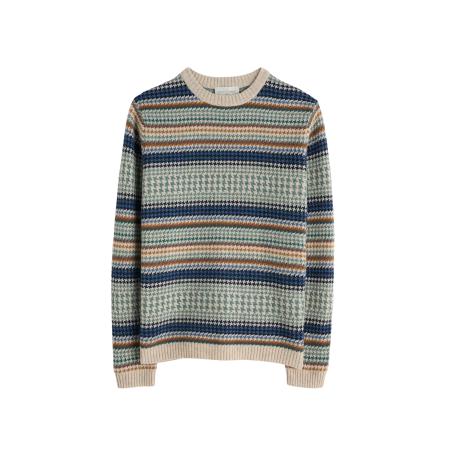 Seasalt Cornwall Seasalt Cornwall Trui Stennack blauw / roestbruin / greige / olijfgroen