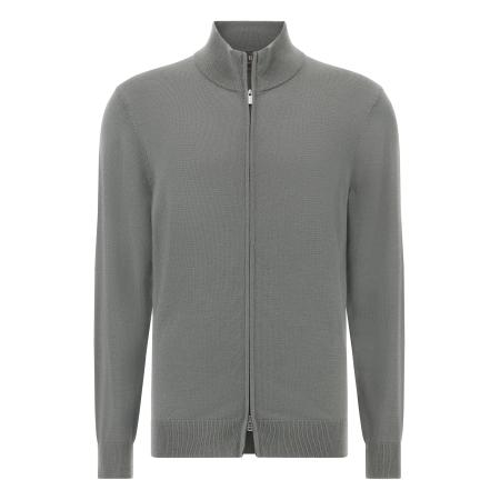 Boggi Milano Boggi Milano Gebreid vest grijs