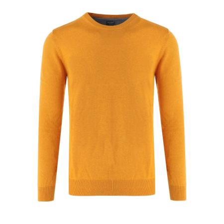 OLYMP Casual Trui ronde hals mango, Effen