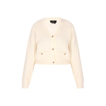 Faina faina Gebreid vest wolwit