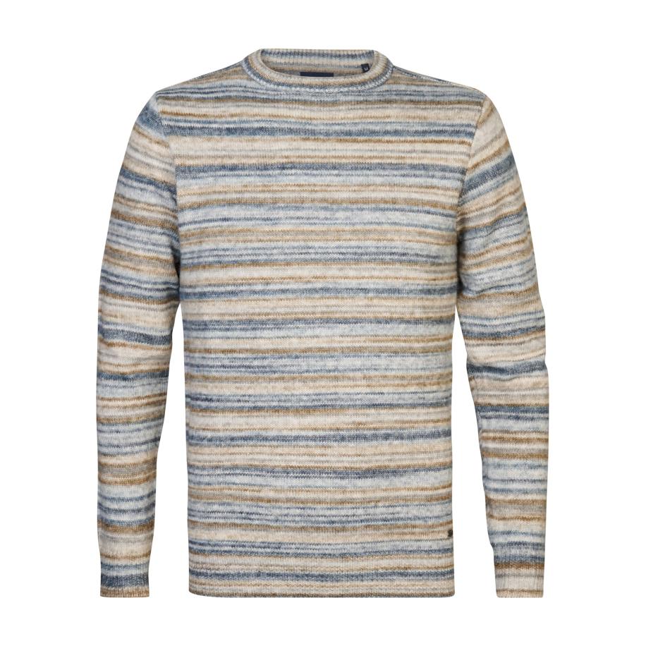 Petrol Industries Petrol Industries Trui Copper beige / blauw / lichtbruin -