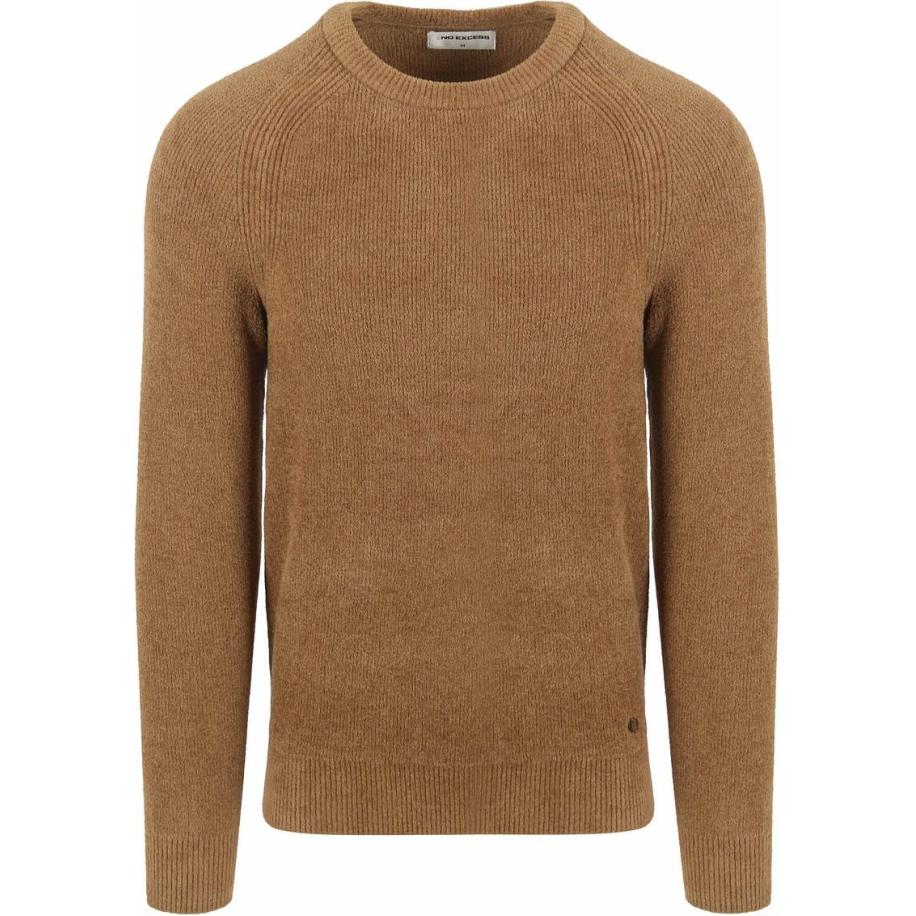 No Excess Trui Ribknit Khaki Groen
