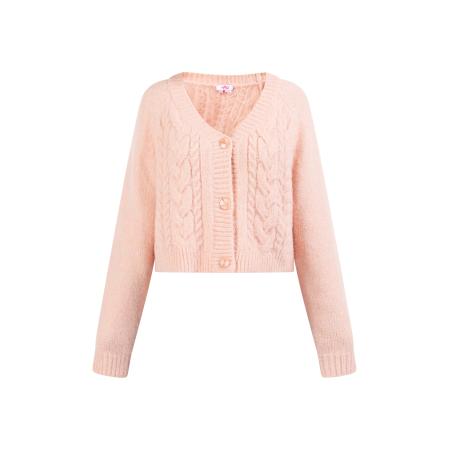 MYMO MYMO Gebreid vest lichtroze