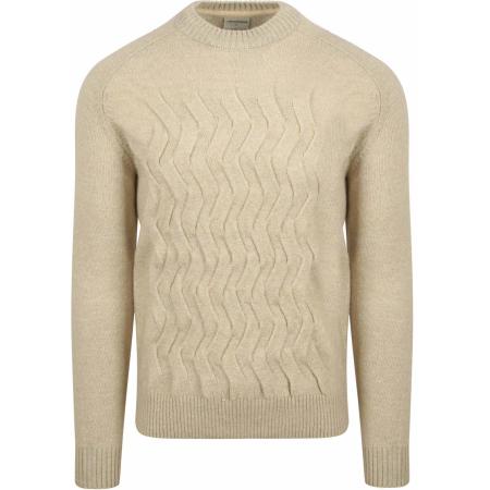 No Excess Trui Jacquard Ecru