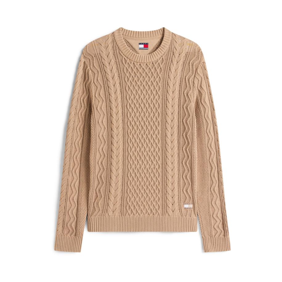 Tommy Jeans Tommy Jeans Trui lichtbruin -