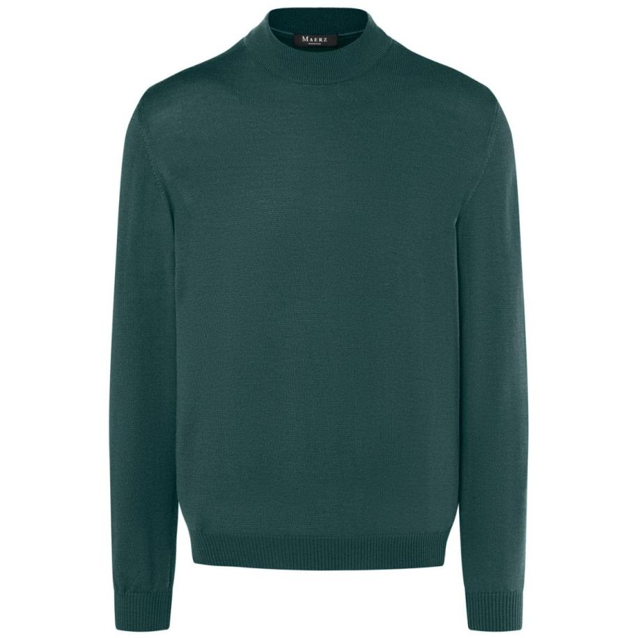 MAERZ Superwash Trui, Effen Groen