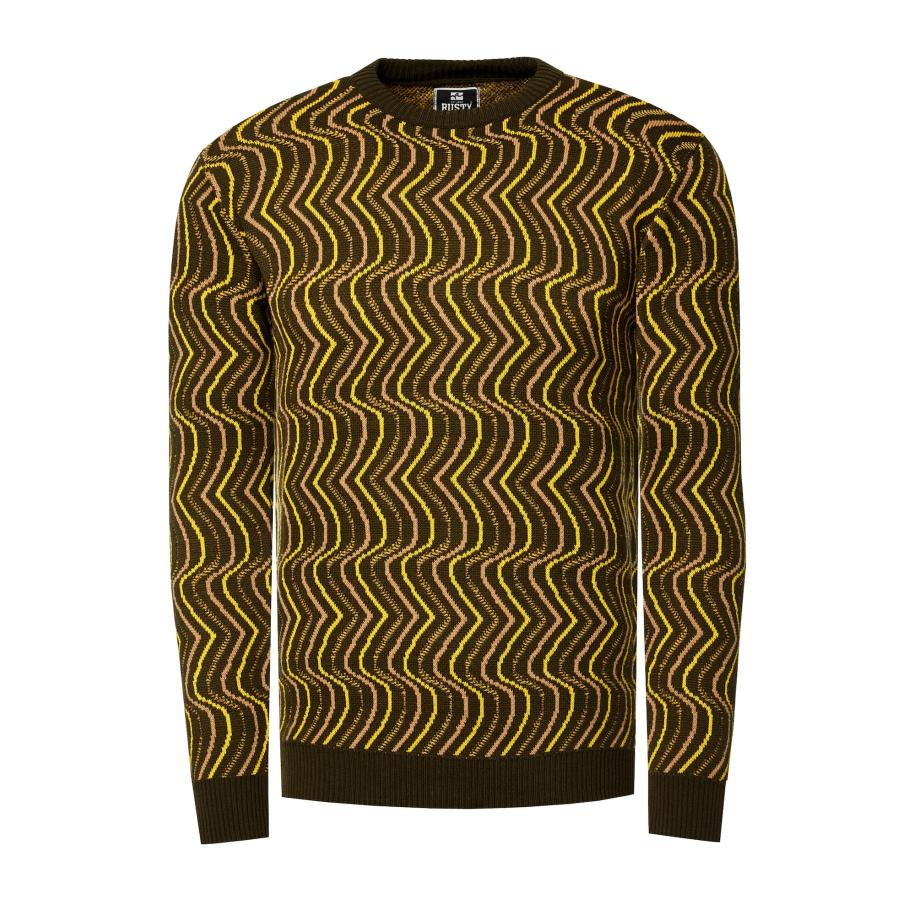 Rusty Neal Rusty Neal Trui olijfgroen -