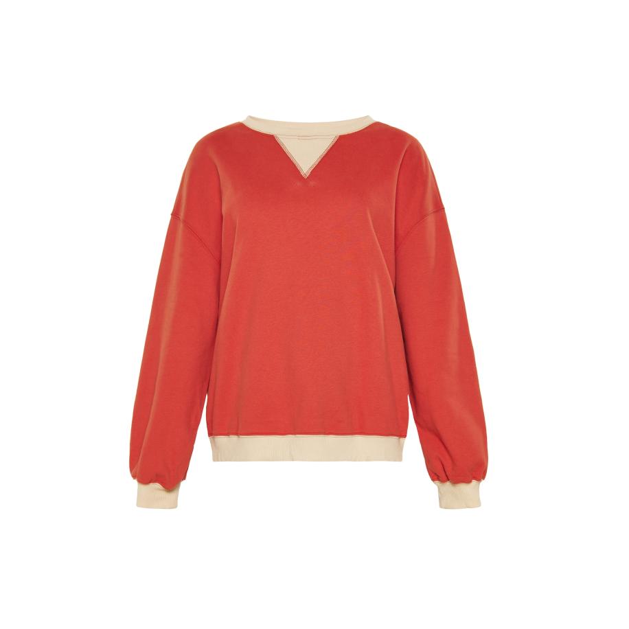 Usha usha BLUE LABEL Sweatshirt beige / donkeroranje -