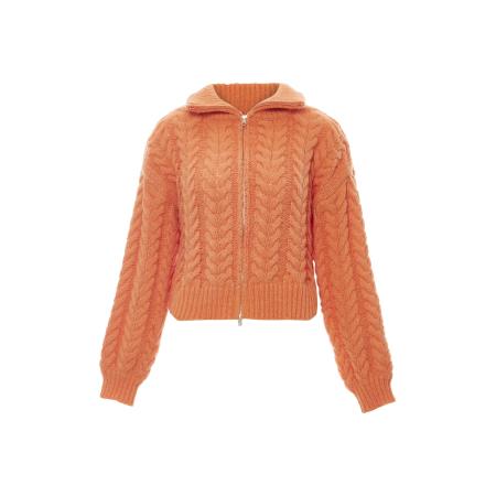 Sookie Sookie Gebreid vest donkeroranje