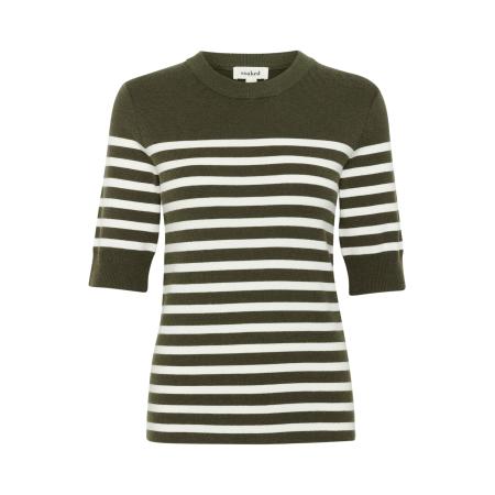 Soaked in Luxury SOAKED IN LUXURY Trui Spina donkergroen / wit