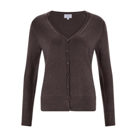 CASH-MERE.CH CASH-MERE.CH Gebreid vest taupe