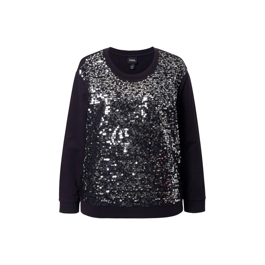 Ulla Popken Ulla Popken Sweatshirt zwart -