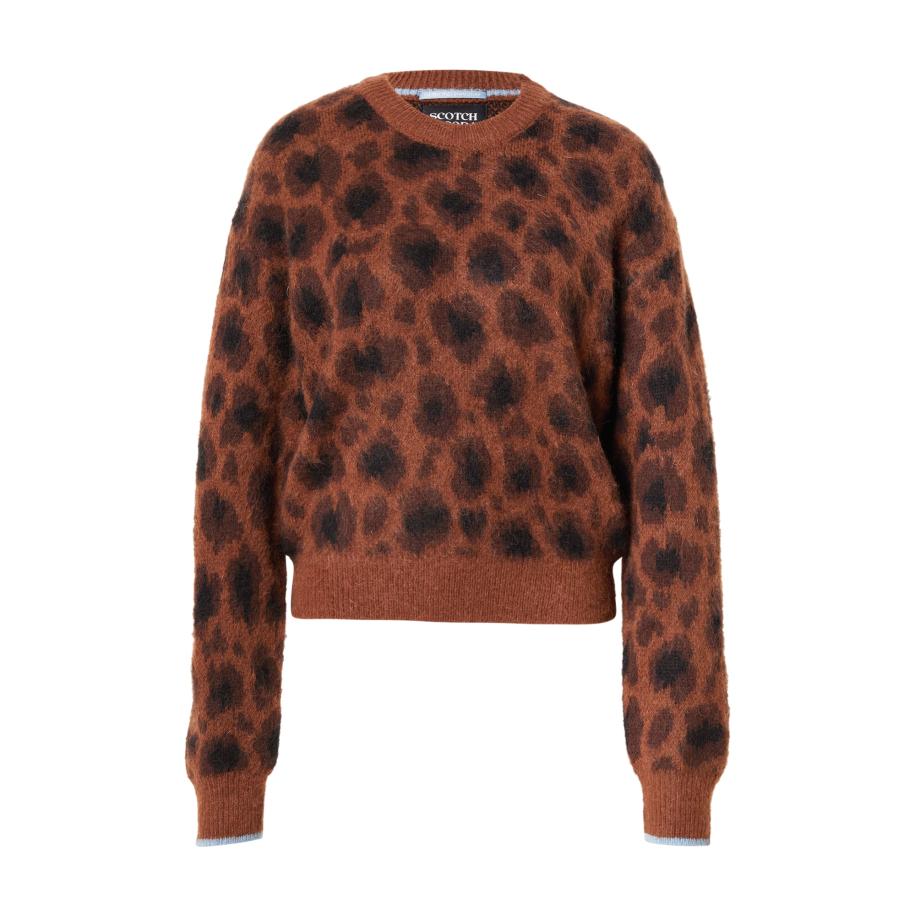 Scotch & Soda SCOTCH & SODA Trui FUZZY bruin / donkerbruin -