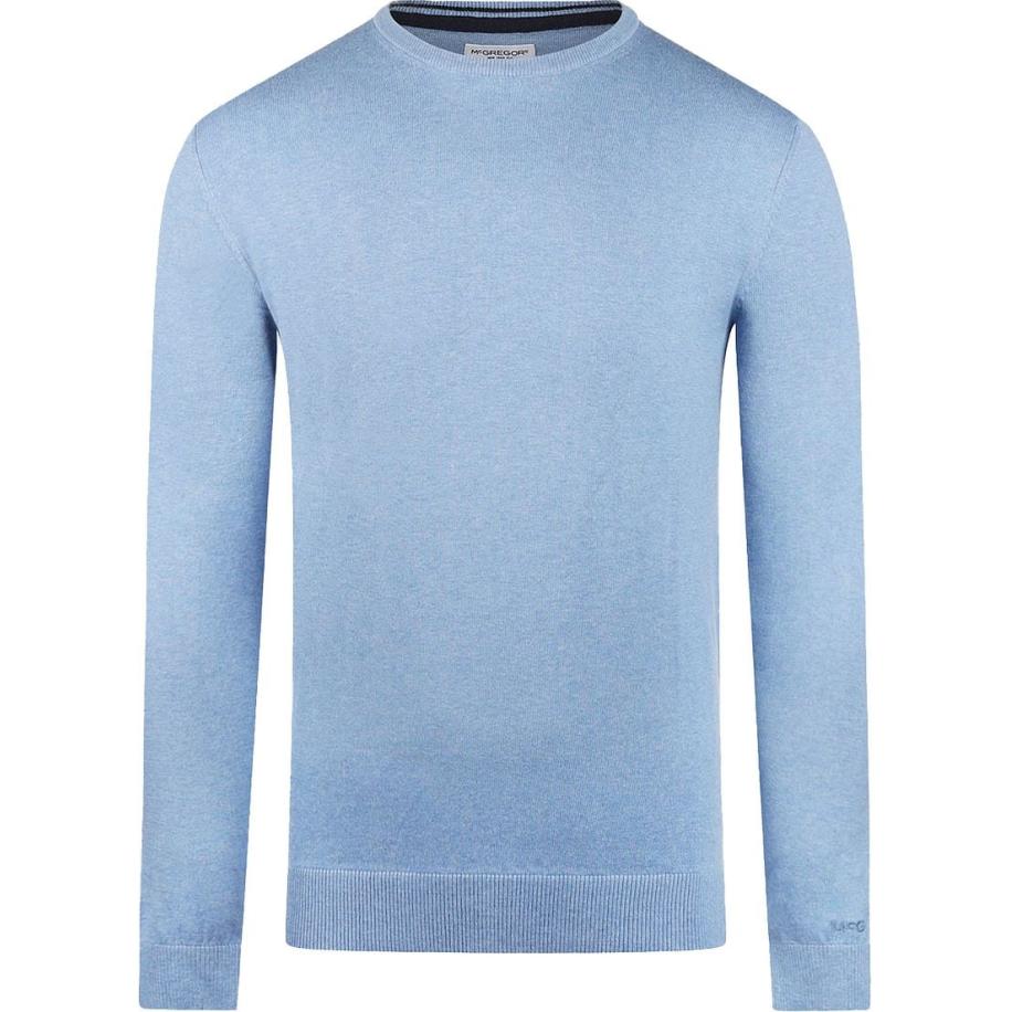 McGregor Trui Merinowol Lichtblauw Blauw