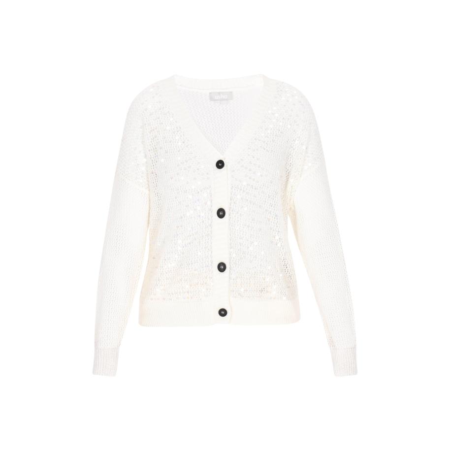 Usha Usha Gebreid vest wit -