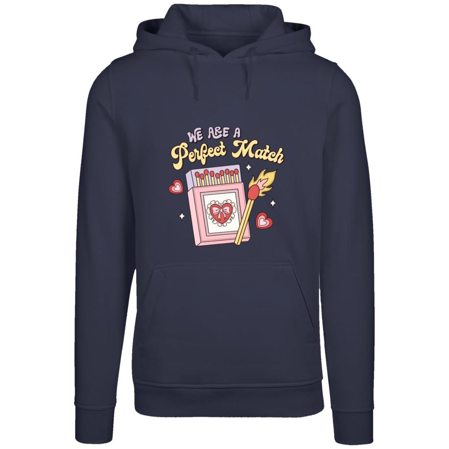 F4NT4STIC F4NT4STIC Sweatshirt We Are A Perfect Match Love navy / geel / lichtroze / rood -